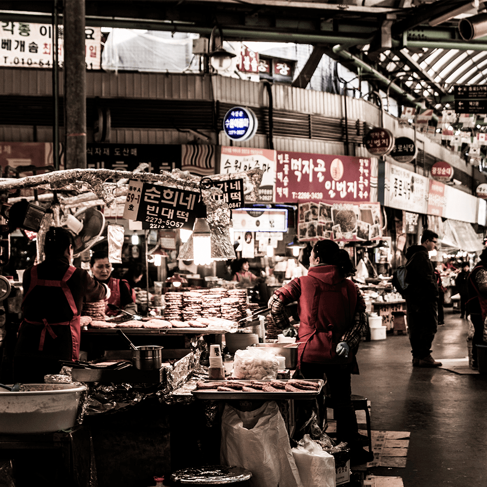 Bild: Ein Marktplatz
